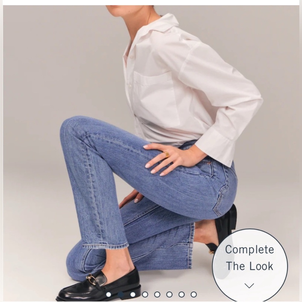 Ultra High Rise Ankle Straight Jean - Picture 2 of 16